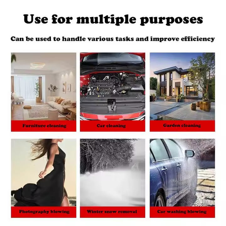 PowerWind 21V™ – Souffleur d’Air Sans Fil pour Cheveux, Poussière & Feuilles