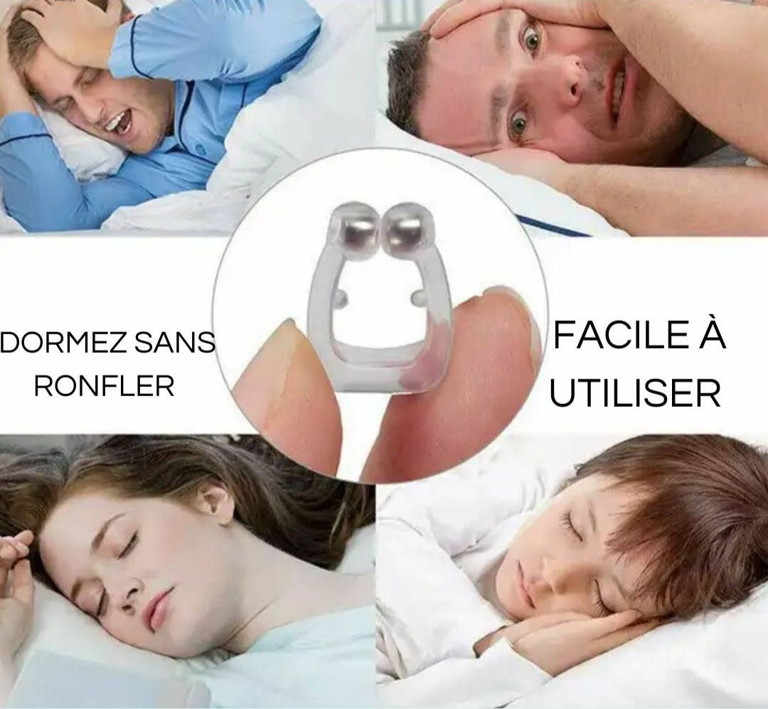 Mini dispositif Anti-ronflement- Dormez Sereinement