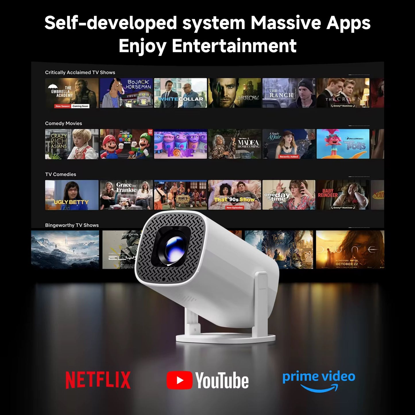 Projecteur Premium Multifonctions : Présentation, Maison , Église , Entreprise.